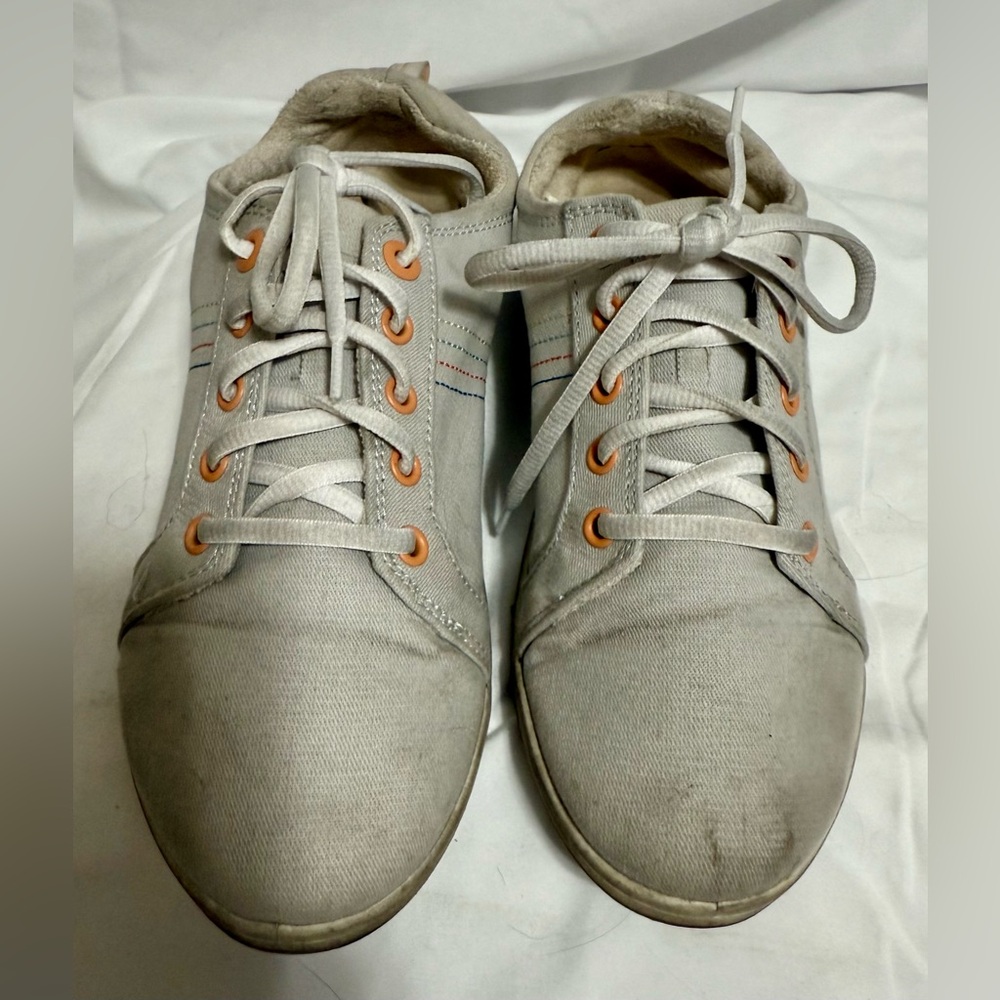 Vionic Gray and Orange Women's Sneakers